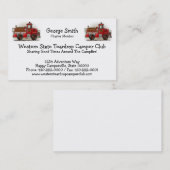 Vuurwapenwagen voor vrijwilligers visitekaartje (Voorkant / Achterkant)