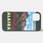 Vuurweed en bergen - Anchorage, Alaska Case-Mate iPhone Case (Achterkant (horizontaal))