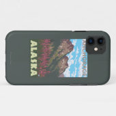 Vuurweed en bergen - Anchorage, Alaska Case-Mate iPhone Case (Achterkant (horizontaal))