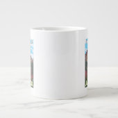 Vuurweed en bergen - Seward, Alaska Grote Koffiekop (Voorkant)