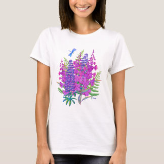 Vuurweed en lupine t-shirt