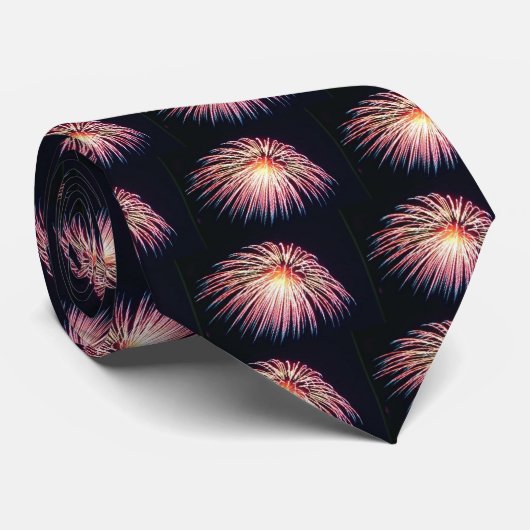 vuurwerk2 stropdas (Opgerold)