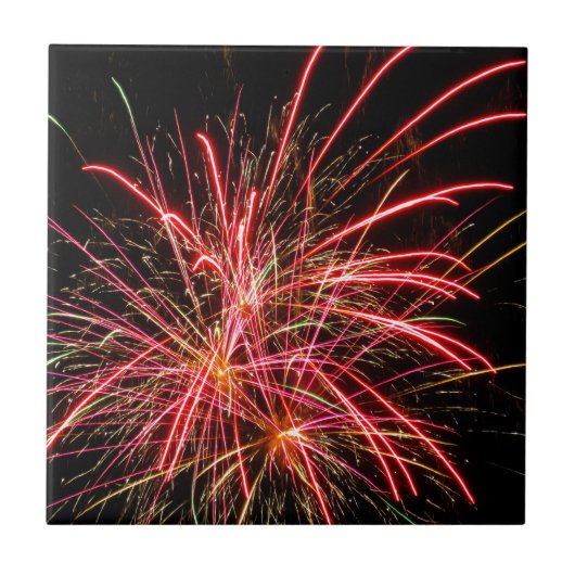Vuurwerk 01 tegeltje (Voorkant)