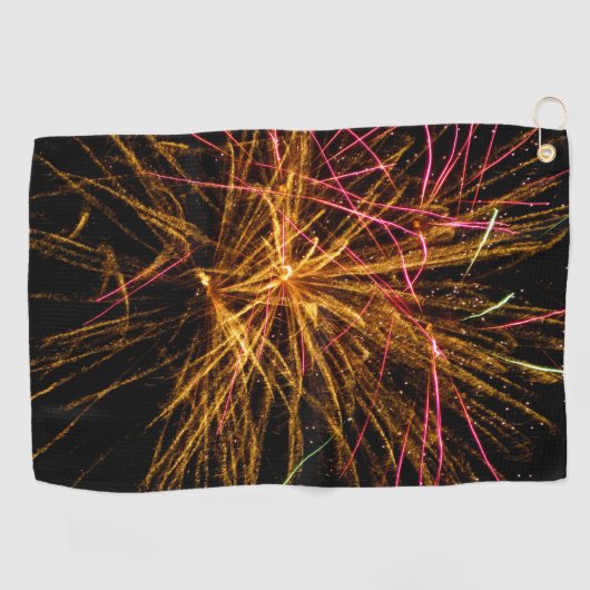 Vuurwerk 04 golfhanddoek (Horizontaal)