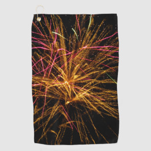 Vuurwerk 04 golfhanddoek