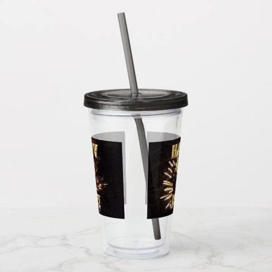 Vuurwerk 10 4 juli acryl tumbler acryl drinkbeker (Links)