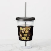 Vuurwerk 10 4 juli acryl tumbler acryl drinkbeker (Voorkant)