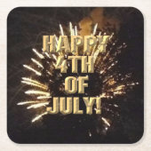Vuurwerk 10 4 juli papieren onderzetters (Voorkant)