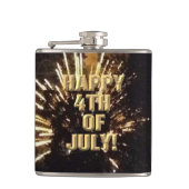 Vuurwerk 10 4th of Juli verpakte kolf Heupfles (Voorkant)