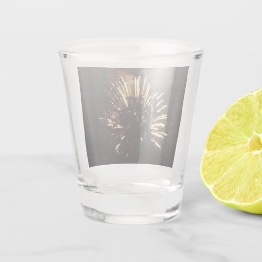 Vuurwerk 10 borrelglas shot glas (Achterkant)