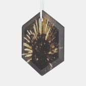 Vuurwerk 10 glas zeshoek ornament (Voorkant links)