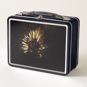 Vuurwerk 10 zwarte lunchbox