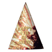 Vuurwerk 11 4 juli feest pet feesthoedjes (Voorkant)