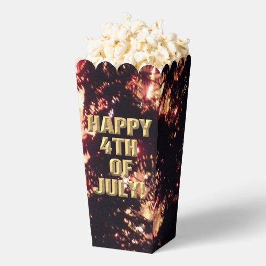 Vuurwerk 11 4 juli popcorn dozen bedankdoosjes (Popped)