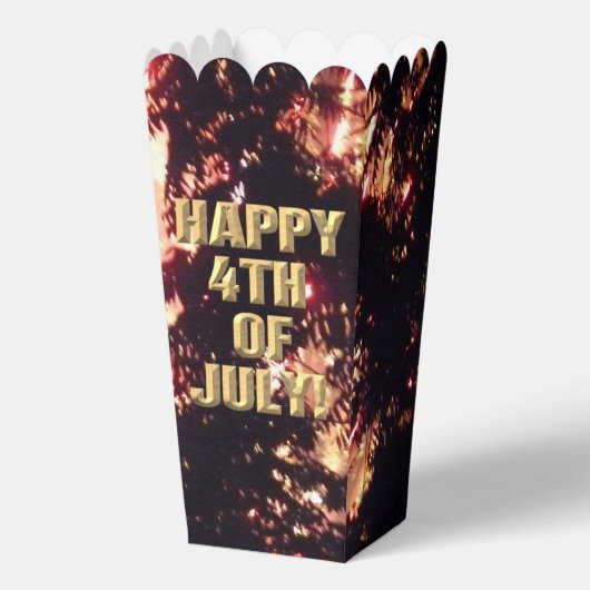 Vuurwerk 11 4 juli popcorn dozen bedankdoosjes (Voorkant)