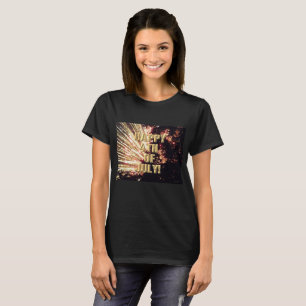 Vuurwerk 11 4 juli vrouwen zwart shirt