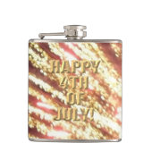 Vuurwerk 11 4th of July gewikkeld kolf Heupfles (Voorkant)