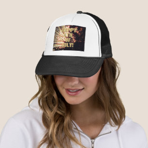 Vuurwerk 11 4th van juli trucker hoed trucker pet