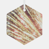 Vuurwerk 11 glas zeshoek ornament (Voorkant)