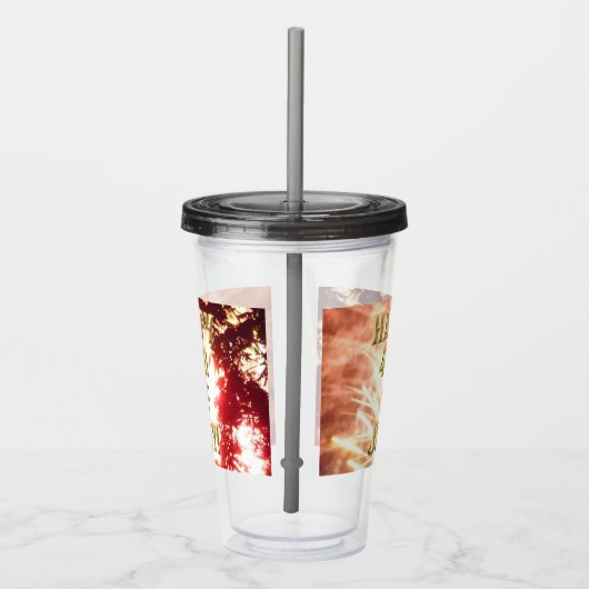 Vuurwerk 12 4 juli acryl tumbler acryl drinkbeker (Rechts)