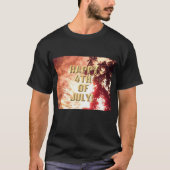 Vuurwerk 12 4 juli mannen zwart shirt (Voorkant)