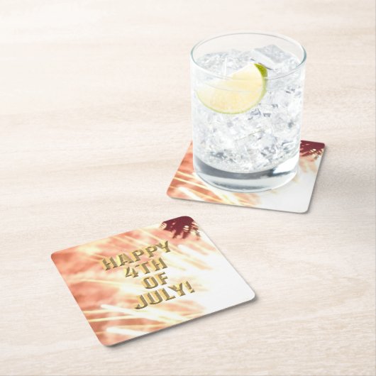 Vuurwerk 12 4 juli papieren onderzetters (Insitu)