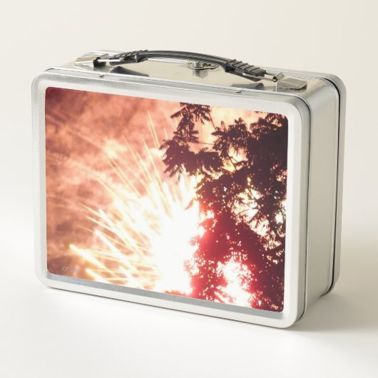 Vuurwerk 12 roestvrij lunchbox (Achterkant)