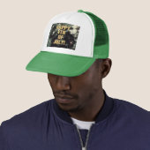 Vuurwerk 13 4 juli groene trucker hoed pet (In situ)