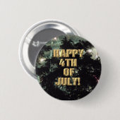 Vuurwerk 13 4 juli knop ronde button 5,7 cm (Voorkant /achterkant)