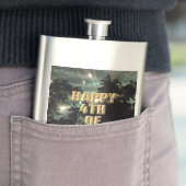 Vuurwerk 13 4 juli roestvrij stalen kolf flacon (Voorbeeld)