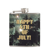 Vuurwerk 13 4th of July gewikkeld kolf Heupfles (Voorkant)