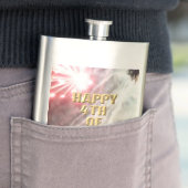 Vuurwerk 14 4 juli roestvrij stalen kolf flacon (Voorbeeld)