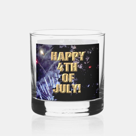 Vuurwerk 14 juli rotsen glas (Voorkant)