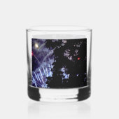 Vuurwerk 14 juli rotsen glas (Achterkant)