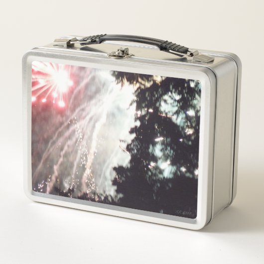 Vuurwerk 14 roestvrij lunchbox (Voorkant)