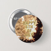 Vuurwerk 15 4 van juli knop ronde button 5,7 cm (Voorkant /achterkant)