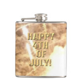 Vuurwerk 15 4th van juli gewikkeld kolf heupfles (Voorkant)