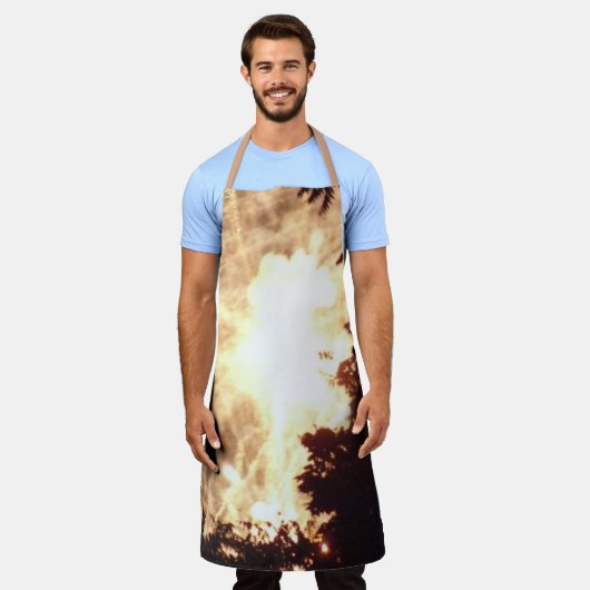 Vuurwerk 15 chef-schort schort (Gedragen)
