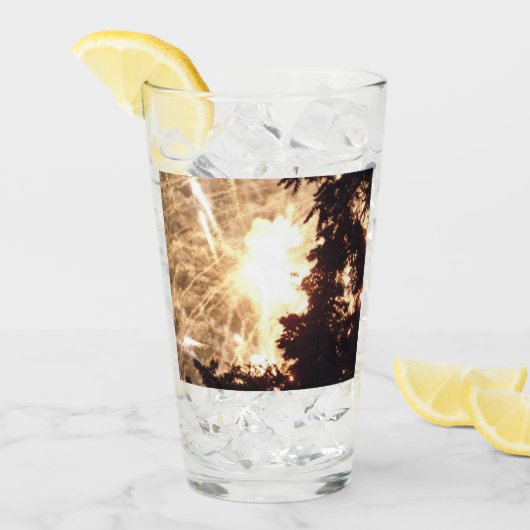 Vuurwerk 15 Collins glazen tumbler (Voorkant ijs)