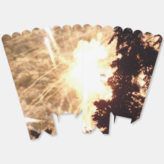 Vuurwerk 15 popcornboxen bedankdoosjes (Ongevouwen)
