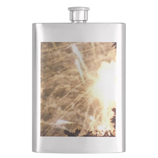 Vuurwerk 15 roestvrij stalen kolf flacon (Voorkant)