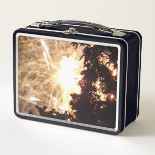 Vuurwerk 15 zwarte lunchbox