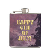 Vuurwerk 16 4th van juli gewikkeld kolf heupfles (Voorkant)