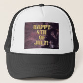 Vuurwerk 16 4th van juli trucker hoed trucker pet (Voorkant)