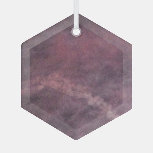 Vuurwerk 16 glas zeshoek ornament (Voorkant)