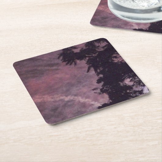 Vuurwerk 16 papieren onderzetters (Schuin)