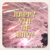 Vuurwerk 17 4 juli papieren onderzetters (Voorkant)
