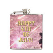 Vuurwerk 17 4th van juli gewikkeld kolf heupfles (Voorkant)
