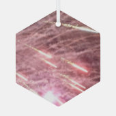 Vuurwerk 17 glas zeshoek ornament (Achterkant)