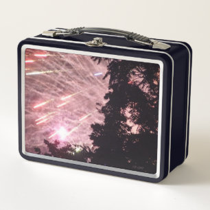 Vuurwerk 17 zwarte lunchbox